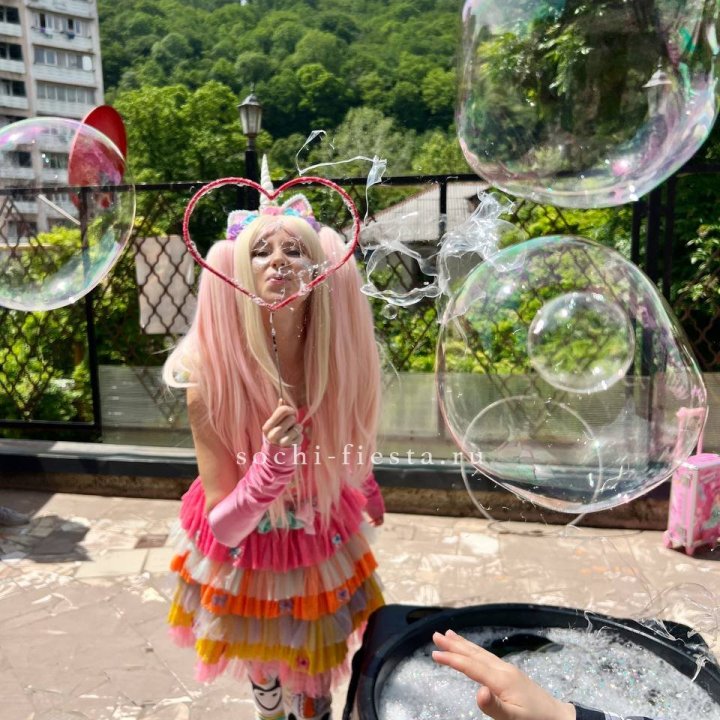 Шоу мыльных пузырей в Смоленске