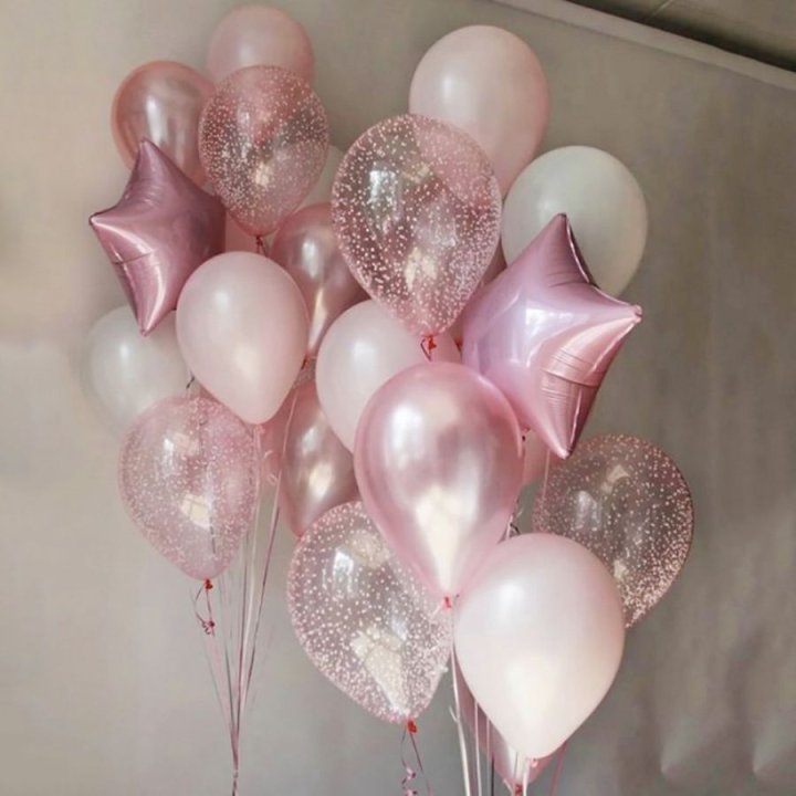 Фонтаны шаров "Розовый" в Смоленске