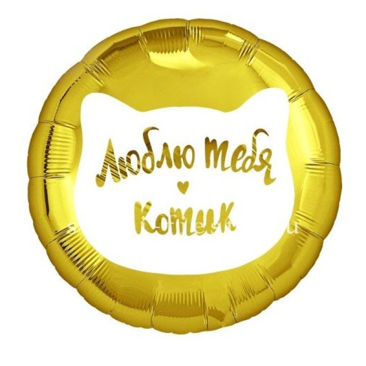 Фольгированный шар "Люблю тебя, Котик" в Смоленске