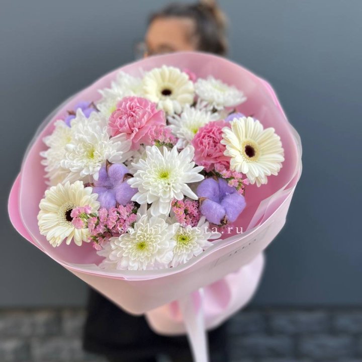 Букет цветов "Пинк спринг" в Смоленске