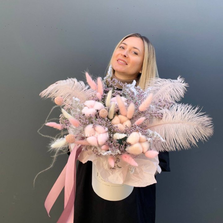 Авторский бокс с сухоцветами в Смоленске