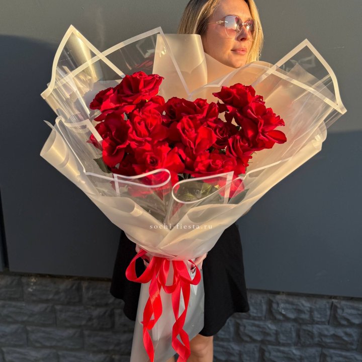  Букет  высоких роз 15 шт в Смоленске