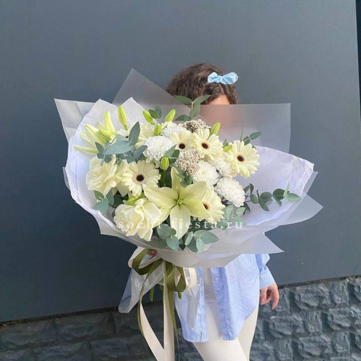 Букет с лилией и герберой в Смоленске
