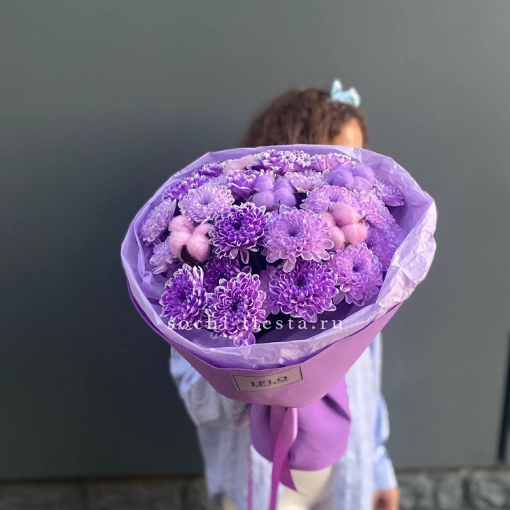 Хризантемы с хлопком в Смоленске