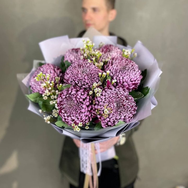 Букет хризантем "Палермо" в Смоленске