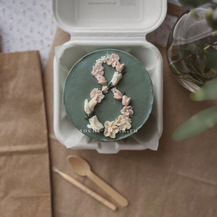 Бенто-торт "8 марта" green  в Смоленске