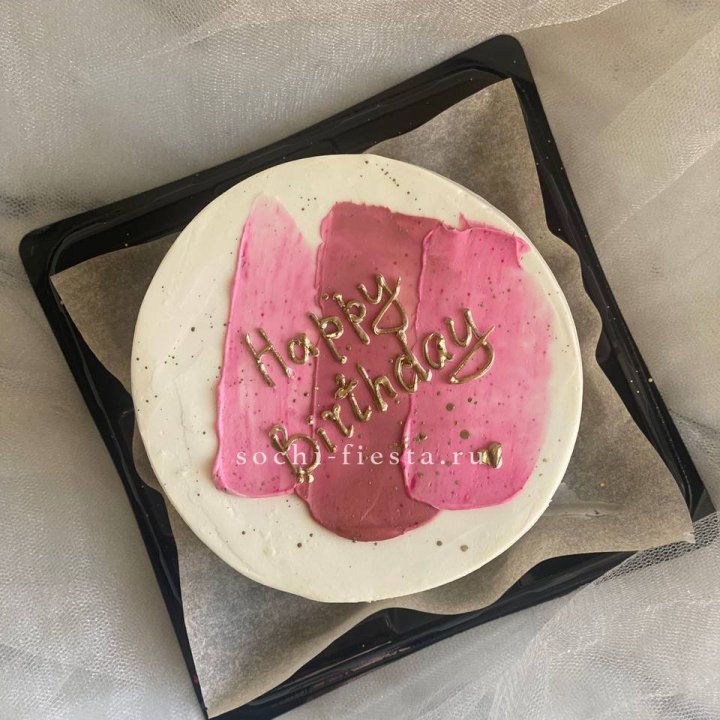 Бенто-торт "С днём рождения" пастель в Смоленске