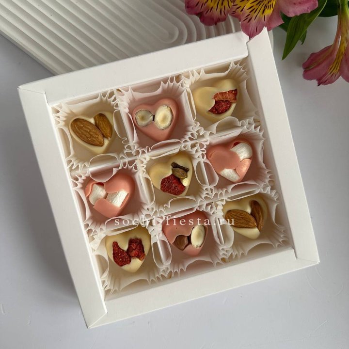 Набор конфет из бельгийского шоколада Сердца в Смоленске