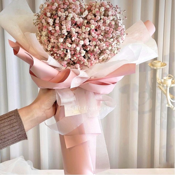 Сердце из гипсофилы  в Смоленске