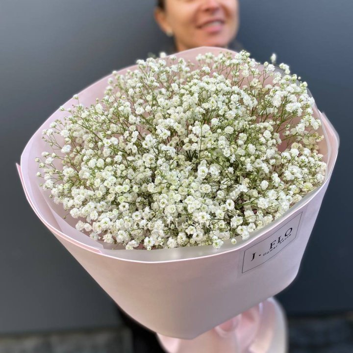 11 белых гипсофил в фоамиране в Смоленске