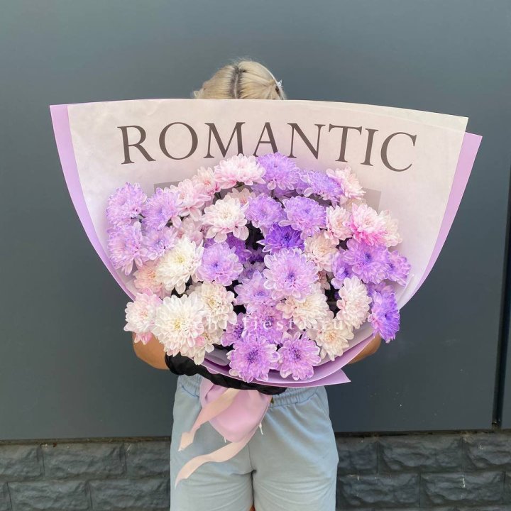Букет сиреневых хризантем в Смоленске
