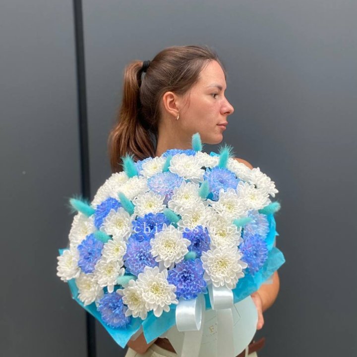  Коробочка  хризантем и лагуруса в Смоленске