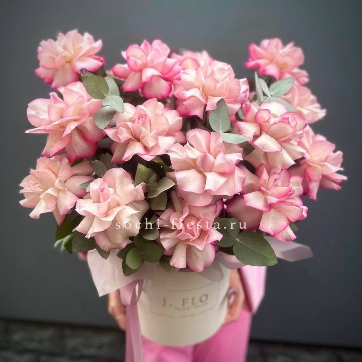 17 Французских  роз Венди в боксе в Смоленске