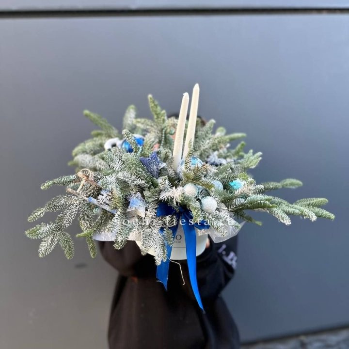 Новогодняя композиция в коробке  в Смоленске