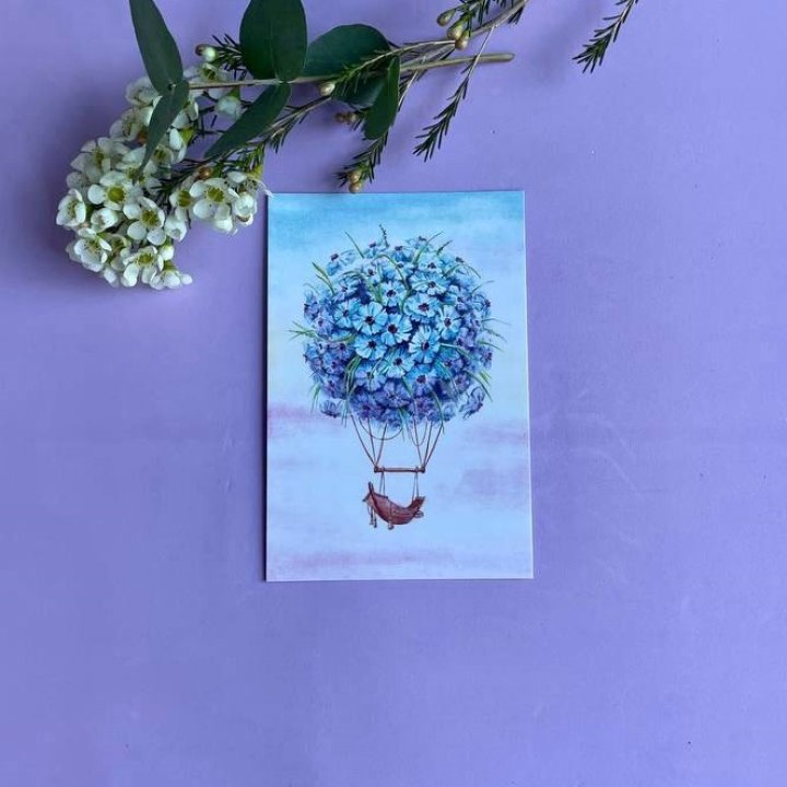 Открытка к букету "Флоростат" в Смоленске