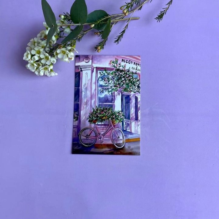 Открытка к букету "Розовый" в Смоленске