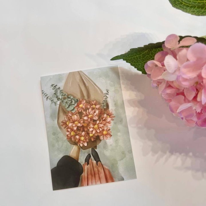 Открытка к букету "Букет" в Смоленске