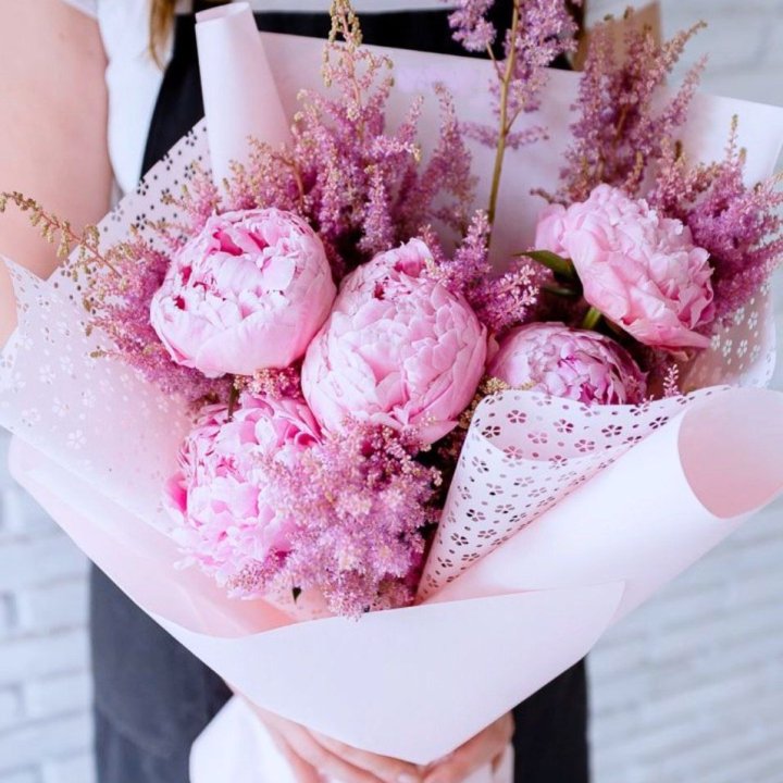 Букет пионов "Мелиса" в Смоленске