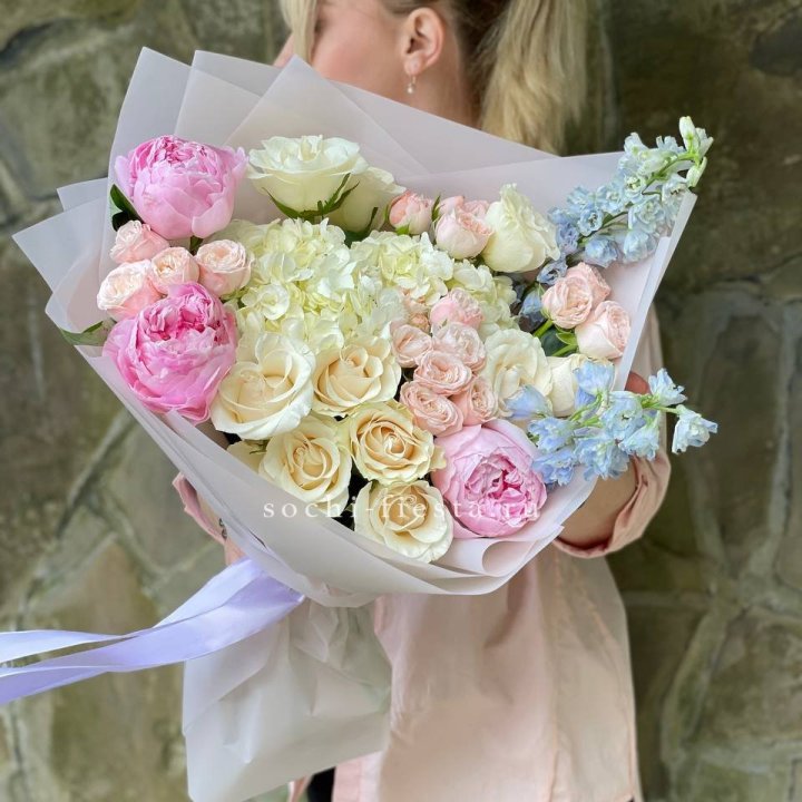 Букет с пионами "Богема" в Смоленске