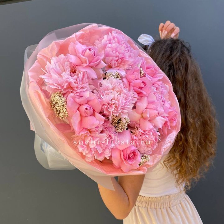  Букет с пионами "Пинки" в Смоленске