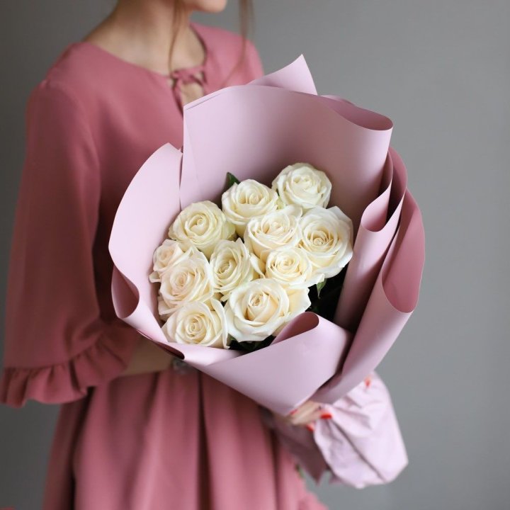 11 белых роз в Смоленске