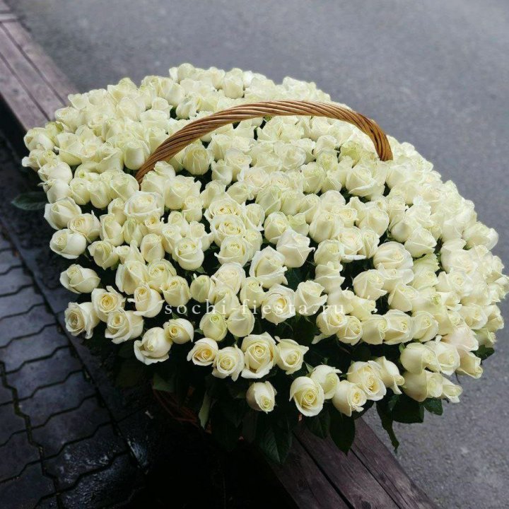 303 розы в корзине в Смоленске