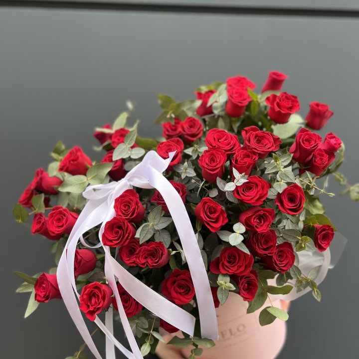 45 Красных роз в боксе "Сеньёрита" в Смоленске