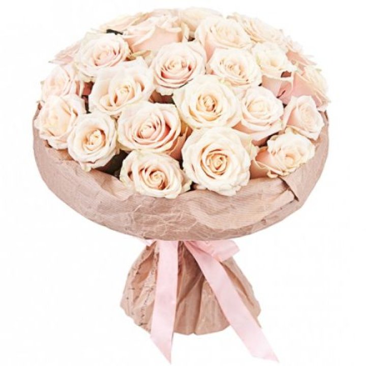 25 кремовых роз "Craft" в Смоленске