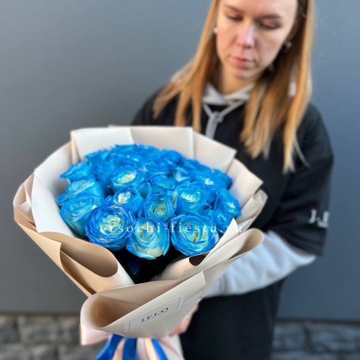 Букет синих роз блю логан в Смоленске