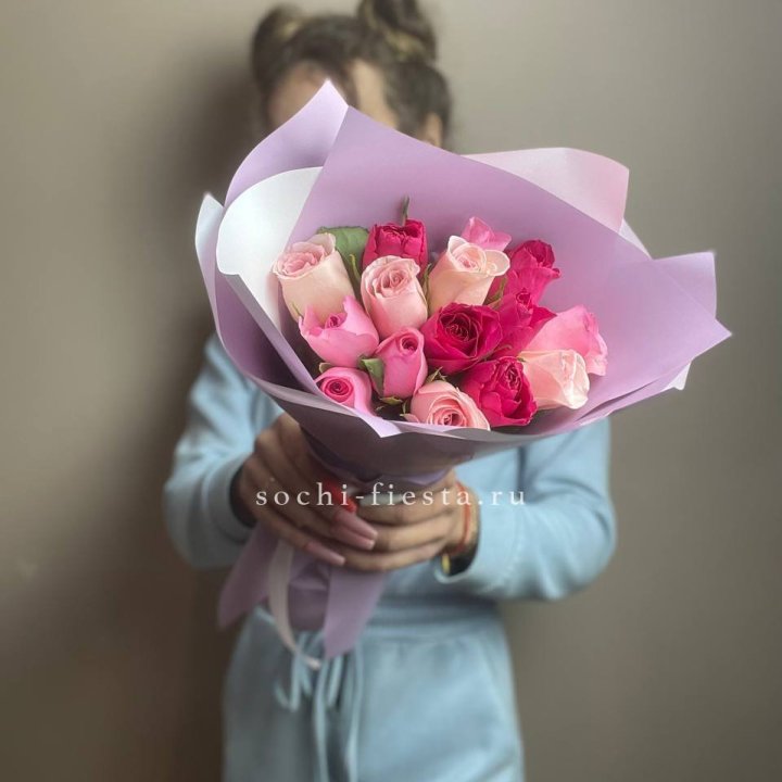 Букет из 15 роз Микс (Кения) в Смоленске