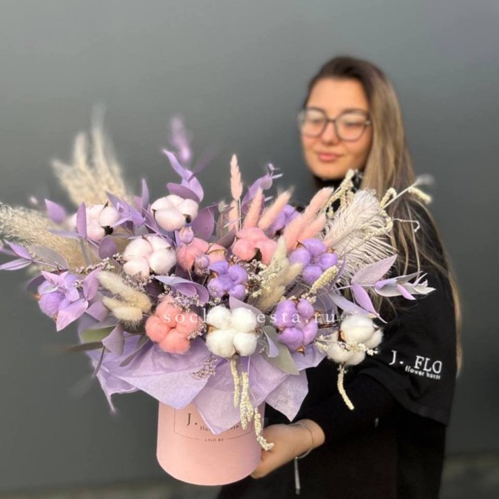 Авторский бокс с сухоцветами №4 в Смоленске